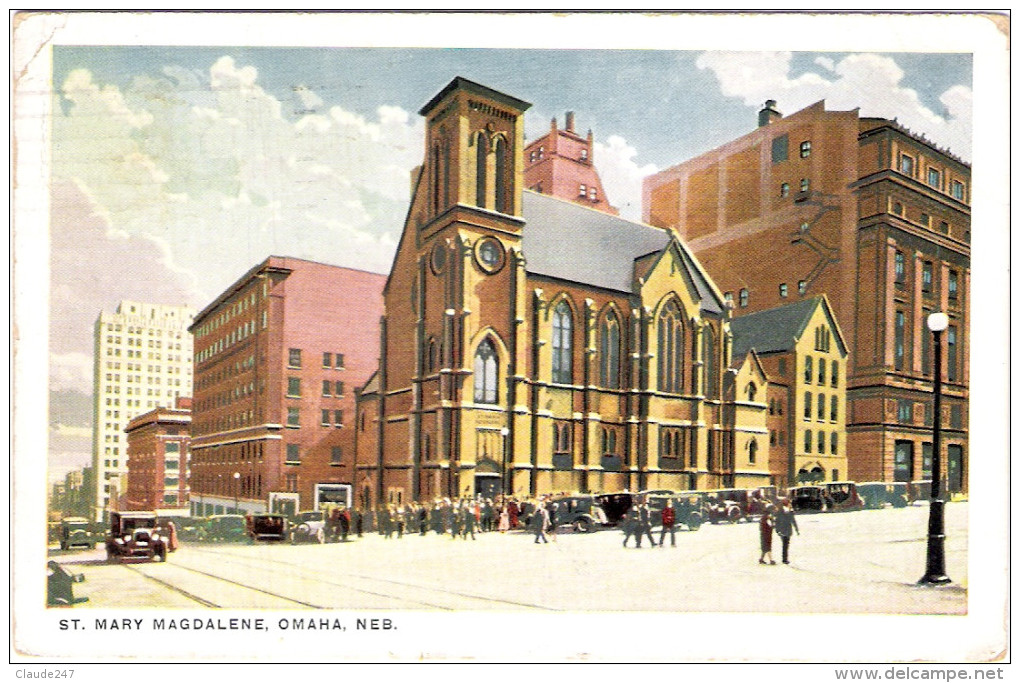 1927 Post Card St. Mary Magdalene's Church Omaha Neb. - Omaha