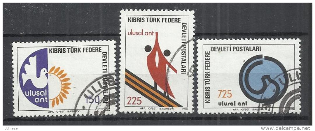 TURKISH CYPRUS 1978 - NATIONAL HOPE - CPL. SET - USED OBLITERE GESTEMPELT USADO - Oblitérés