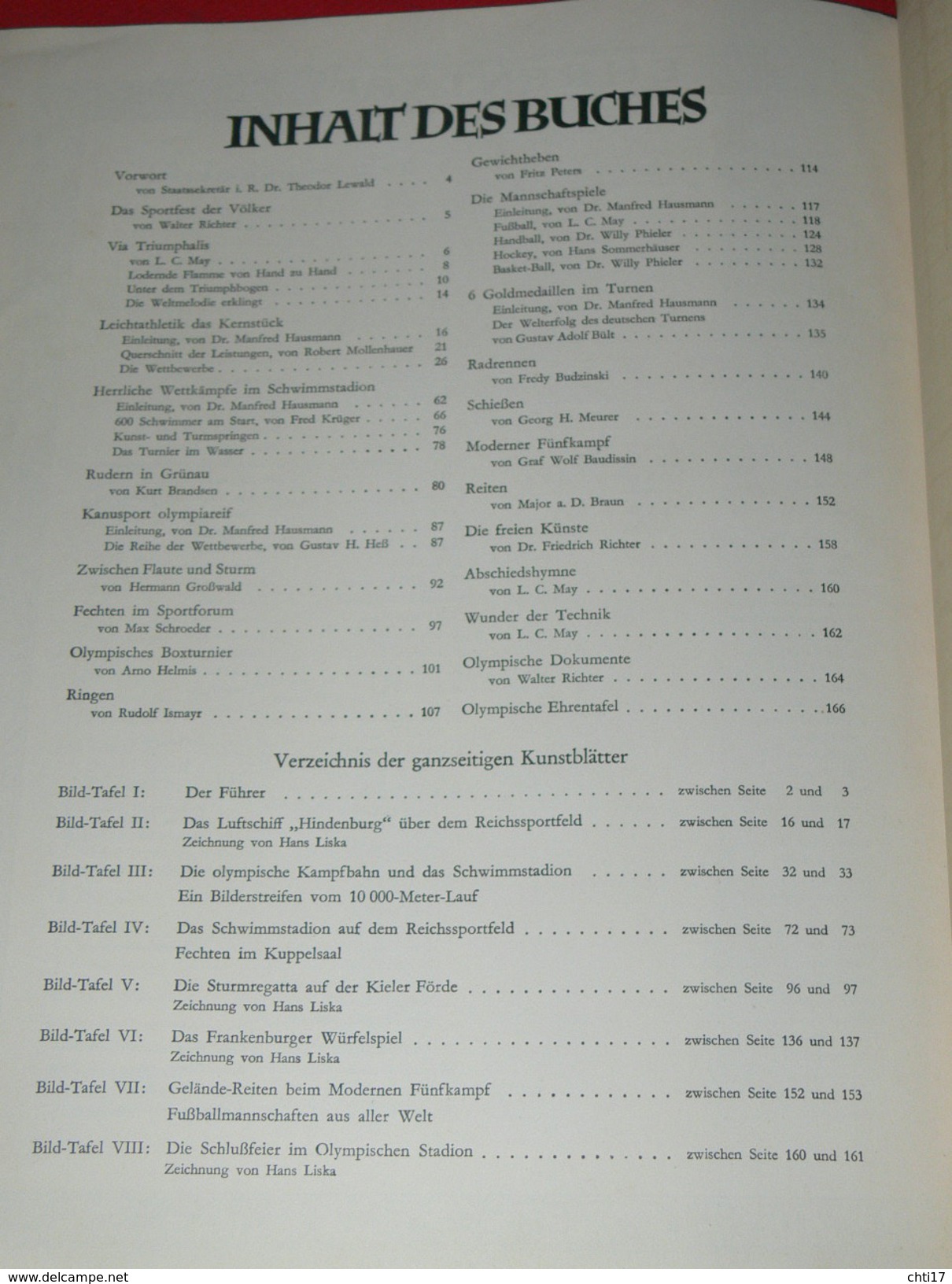 CHROMOS  IMAGES CIGARETTE / BERLIN  1936  ALBUM COMPLET  BAND 2  /  JEUX OLYMPIQUES COMPLET EN IMAGES /  SOMMAIRE