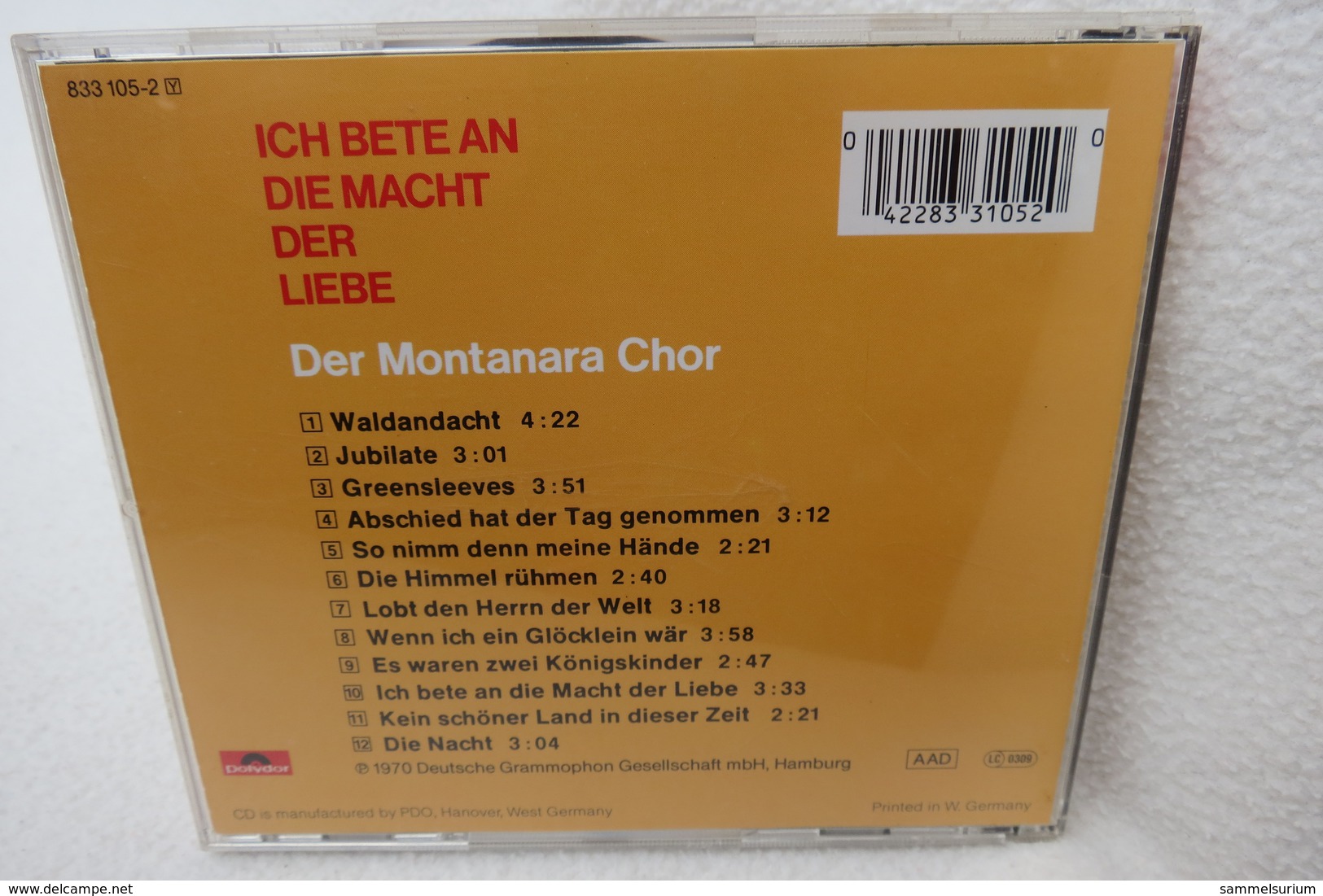 CD "Der Montanara Chor" Ich Bete An Die Macht Der Liebe - Religion & Gospel