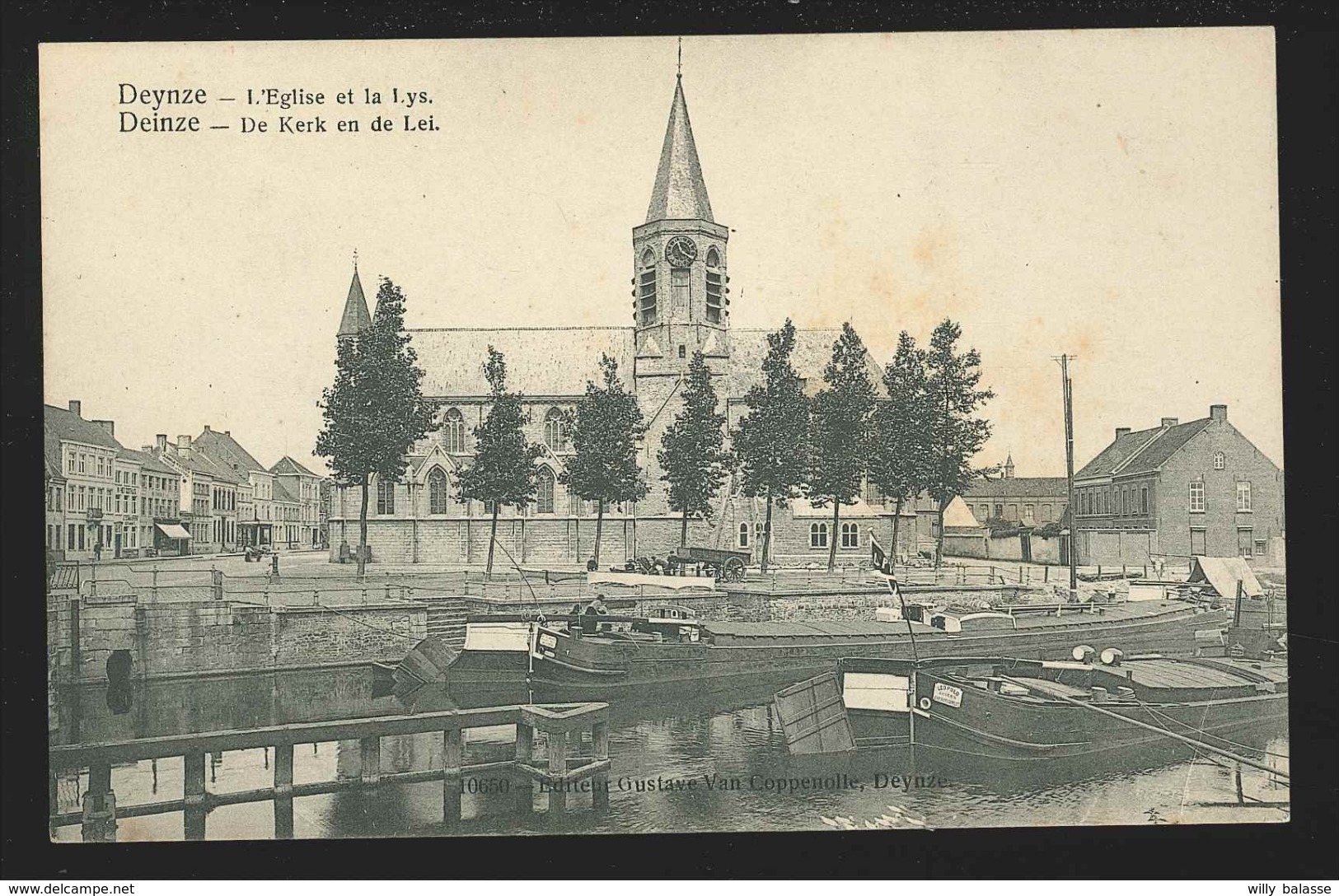 +++ CPA - DEINZE - DEYNZE - De Kerk En De Lei - L'Eglise Et La Lys - Van Coppenolle  10650  // - Deinze