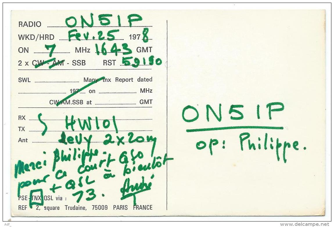 CARTE QSL FRANCE F2MT, RADIO AMATEUR, PARAY VIEILLE POSTE - Radio Amateur