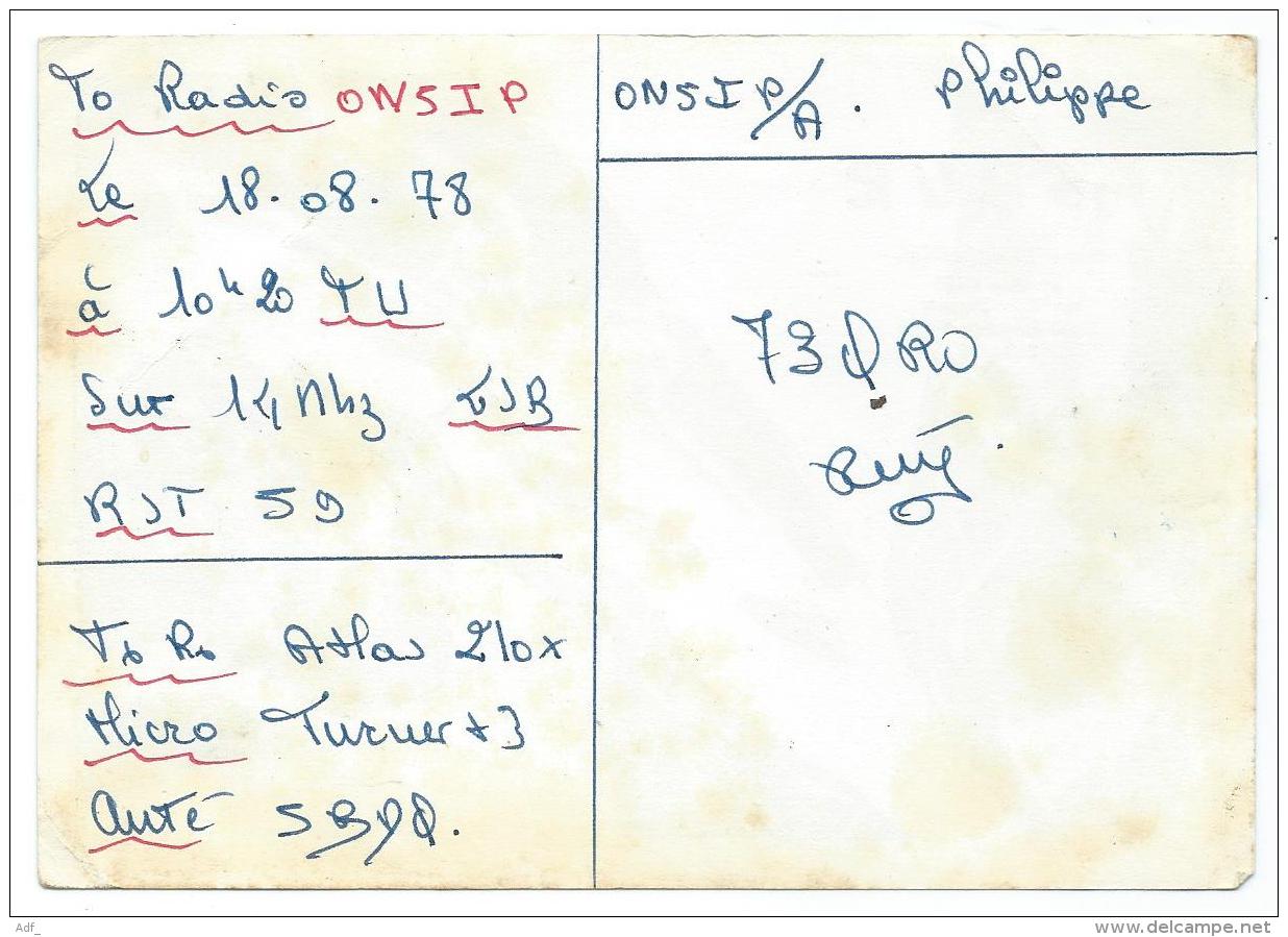 CARTE QSL FRANCE F6BUR, RADIO AMATEUR, BOURG DE PEAGE, DROME 26 - Radio Amateur