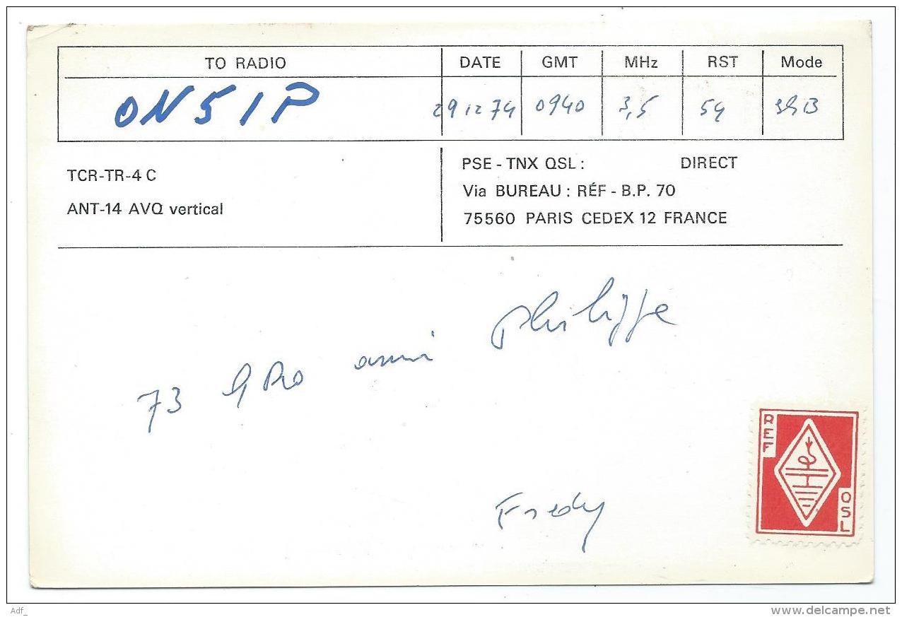 CARTE QSL FRANCE F3PL, RADIO AMATEUR, JOINVILLE LE PONT, VAL DE MARNE 94 - Radio Amateur