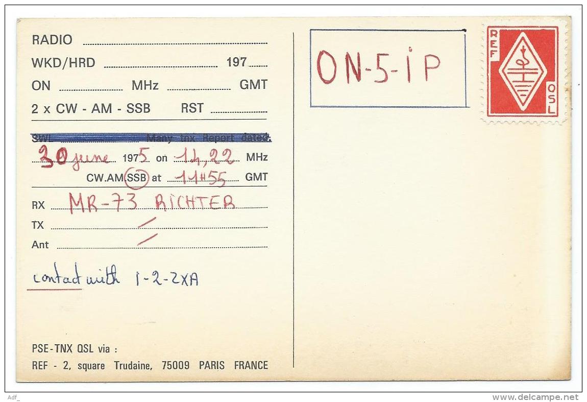 CARTE QSL FRANCE S.W.L. FE 4940, RADIO AMATEUR, VILLENEUVE D'ASCQ, NORD 59 - Radio Amateur