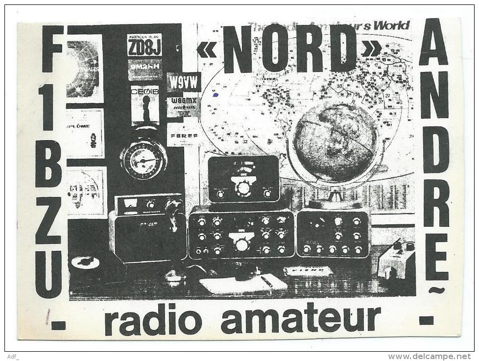CARTE QSL FRANCE F1BZU, RADIO AMATEUR, " NORD " - Radio Amateur