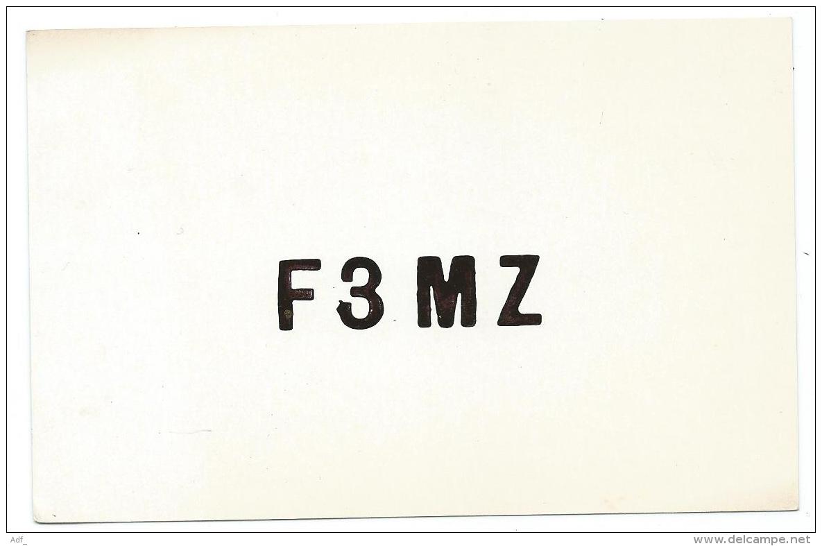 CARTE QSL FRANCE F3MZ, RADIO AMATEUR, STATION RADIO EXPERIMENTALE, ECOLE DE BOUSSANGE, POSTE AMNEVILLE, MOSELLE 57 - Radio Amateur