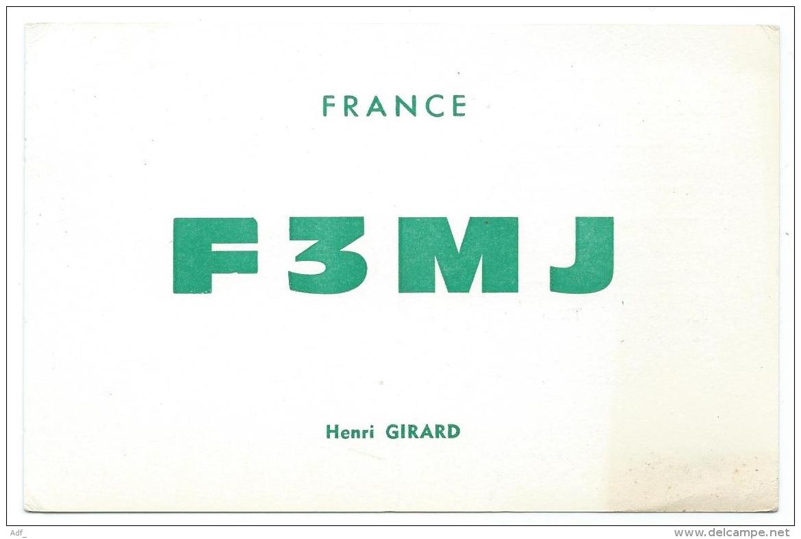 CARTE QSL FRANCE F3MJ, RADIO AMATEUR - Radio Amateur