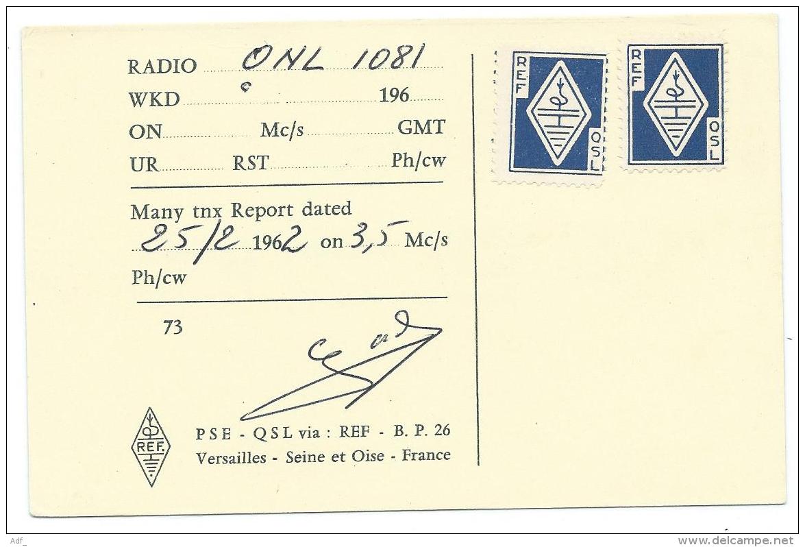 CARTE QSL FRANCE F9GG, RADIO AMATEUR, SAULNES, MEURTHE ET MOSELLE 54 - Radio Amateur