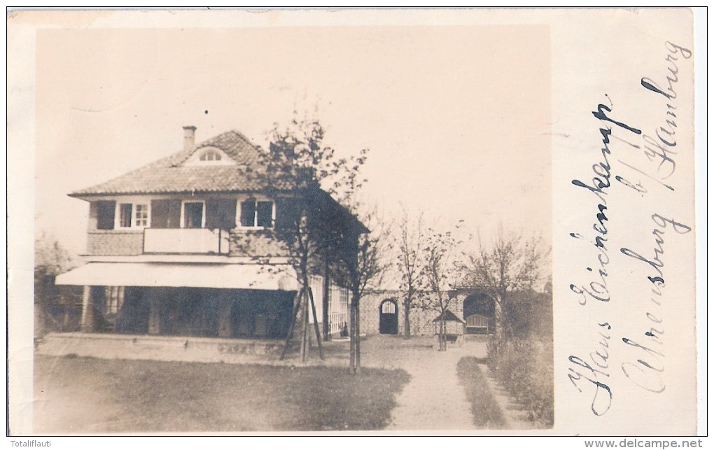 AHRENSBURG Bei Hamburg Haus Eichenkamp Original Private Fotokarte Der Zeit 17.6.1918 Gelaufen - Ahrensburg