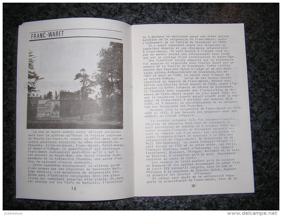 PAYS DE NAMUR Revue N° 90 Régionalisme St Gérard au Temps des Trams Senzeilles Passé Militaire Fusilliers Franc Waret