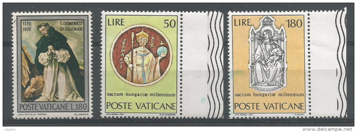 ANNEE COMPLETE DU VATICAN 1971  NEUFS SANS CHARNIERE  (2 SCANS !) - Años Completos