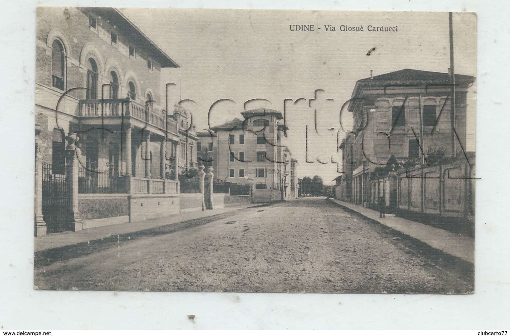 Udine (Italie,Friuli-Venezia Giulia) : Via Giosuè Carducci En 1910 PF. - Udine