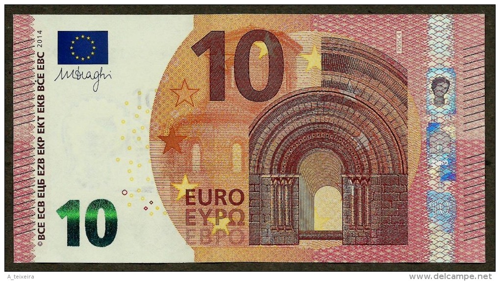 Netherlands - P - 10 Euro - P005 C4 - PA6915028589 - Draghi - UNC - 10 Euro