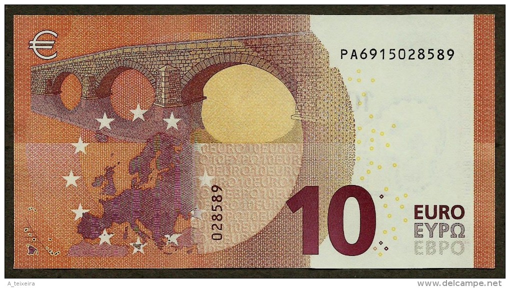 Netherlands - P - 10 Euro - P005 C4 - PA6915028589 - Draghi - UNC - 10 Euro