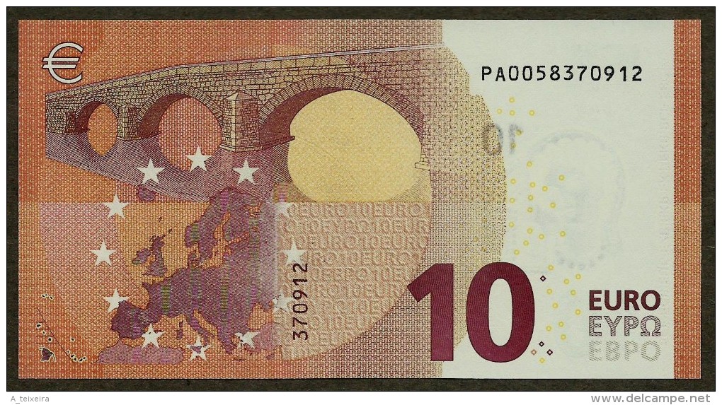 Netherlands - P - 10 Euro - P001 F1 - PA0058370912 - Draghi - UNC - 10 Euro