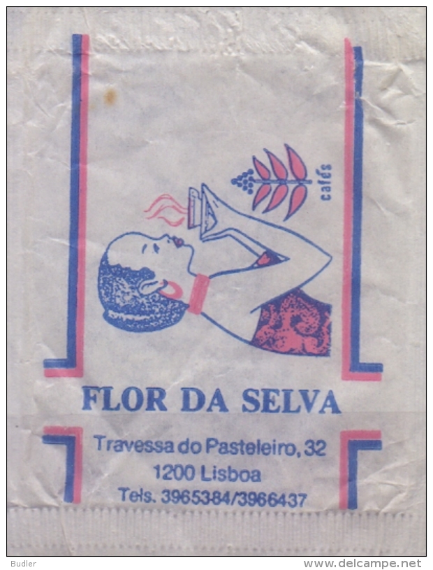 PORTUGAL : Suikerzakje/Sachet De Sucre/Sugar Package : VLINDER,PAPILLON,BUTTERFLY,  §§ SEMPA, Lisboa §§ - Sucres