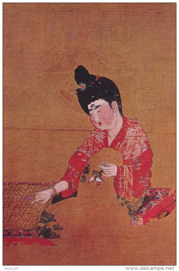 China - Painting Of A Lady Playing Chess (Weiqi), Tang Dynasty, Xinjiang Museum, Urumqi - Chess