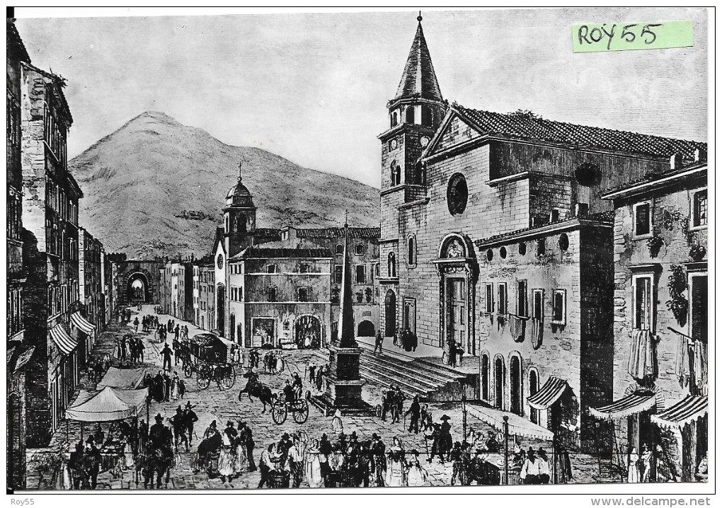 Lazio-latina-fondi Piazza Della Repubblica Da Una Stampa Del 1780 - Altri & Non Classificati