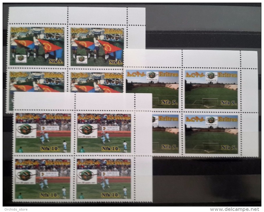 ERITREA Erythrée 2007 MNH ** 50th Anniv African Football CAF - 50 ° Anniversario African CAF - &#8203;&#8203;Matching Co - Eritrea