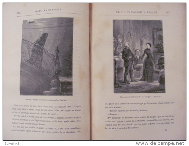 jules verne hetzel voyages extraordinaires mathias sandorf A.L rel ex libris sandrier lucien consul de france chicago