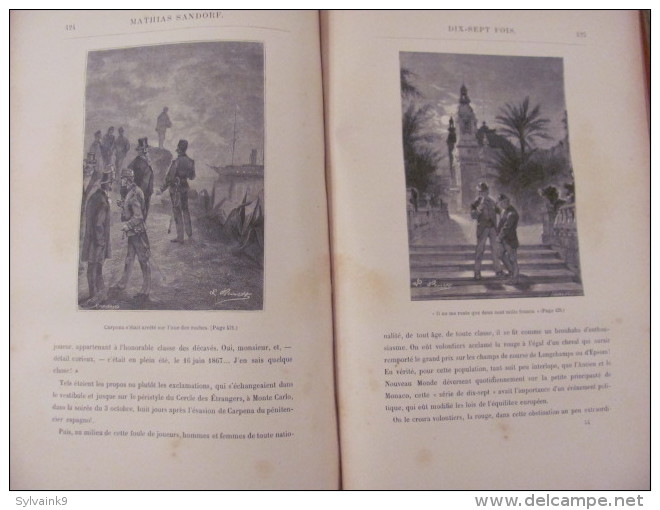 jules verne hetzel voyages extraordinaires mathias sandorf A.L rel ex libris sandrier lucien consul de france chicago