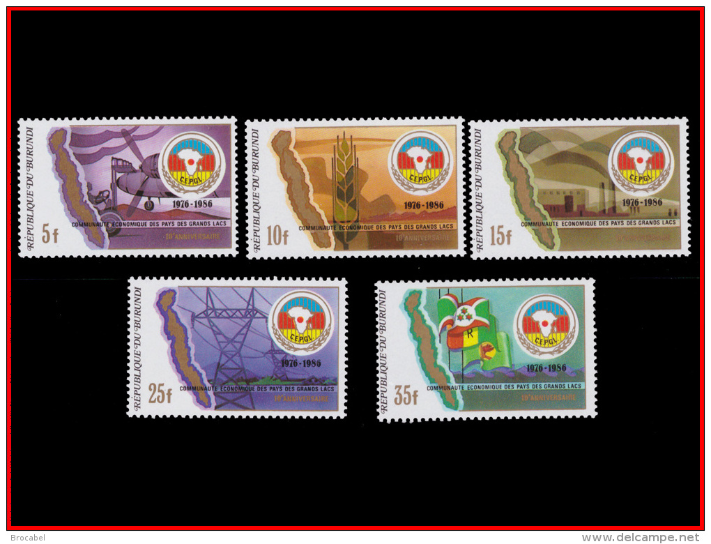 Burundi 0954/58**/MNH   Pays Des Grands Lacs - Neufs