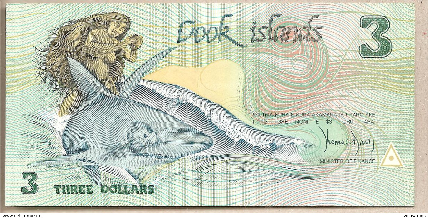 Cook - Banconota Non Circolata FdS Da 3 Dollari - 1987 - Cookeilanden
