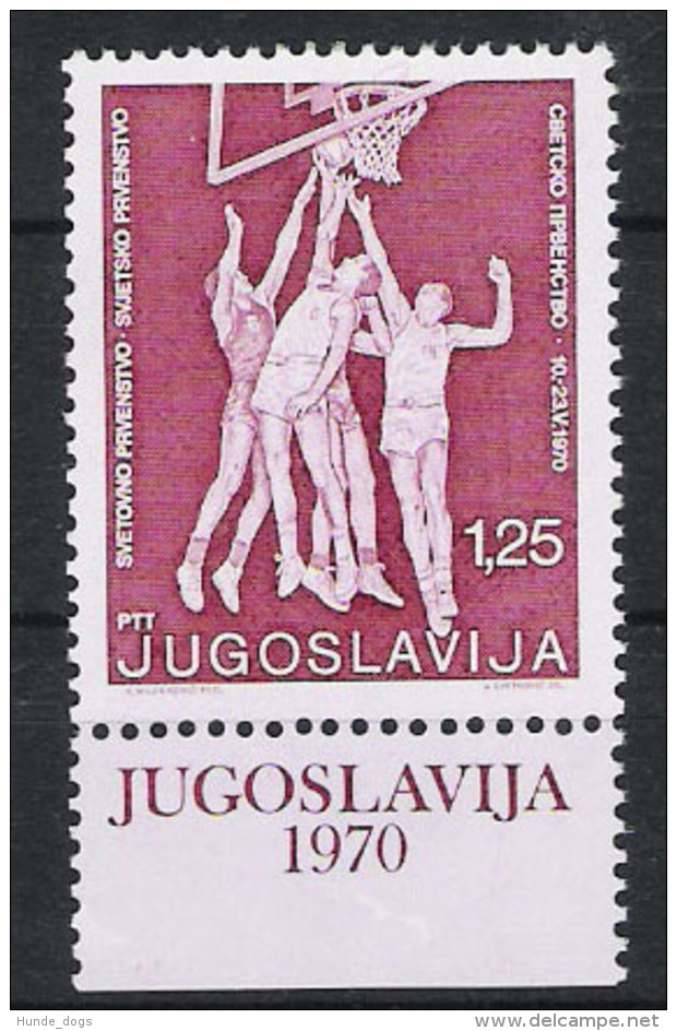 Jugoslawien 1970 Mi# 1378 ** MNH Sport Basketball - Basketball