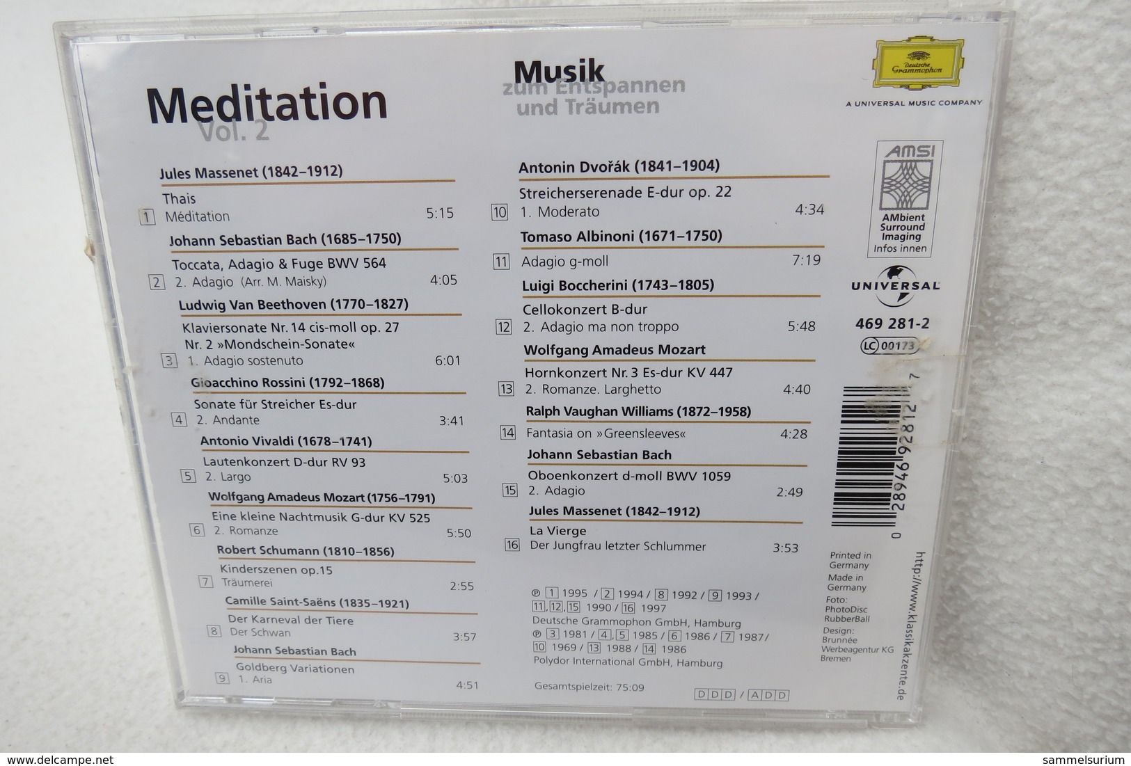 CD "Meditation Vol. 2" Musik Zum Entspannen Und Träumen - Sonstige & Ohne Zuordnung