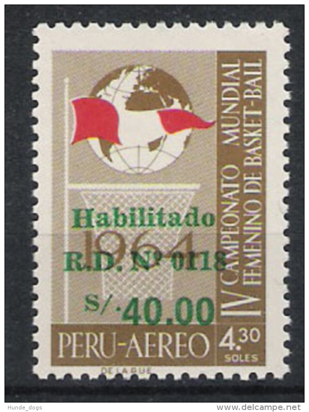 Peru 1979 Mi# 1131 ** MNH Sport Basketball - Basket-ball