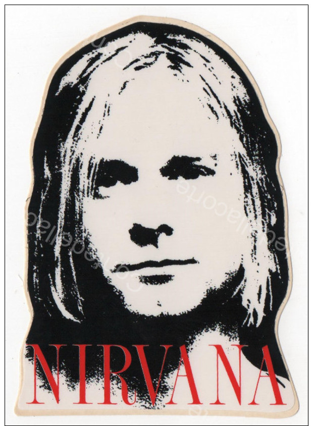 NIRVANA - KURT COBAIN - ADESIVO ETICHETTA ORIGINALE NUOVA, ANNI 80 / 90 - Altri & Non Classificati