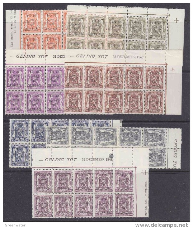 Belgie 1948 Preo 34 (1-I-48 / 31-XII-48) 7w 10x ** Mnh (32705) - Typos 1936-51 (Petit Sceau)