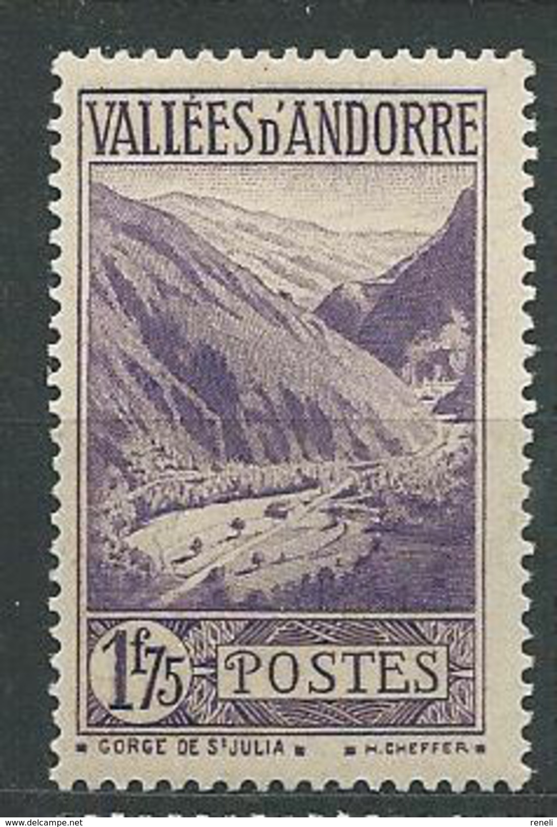 ANDORRE  N°  40A  XX  TB  1 - Unused Stamps