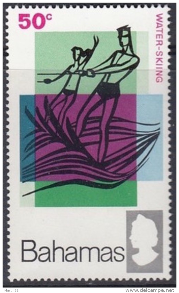 Bahamas 1968: Michel-No. 280 ** MNH (aus Satz 277-280) Wasserski - Water Skiing - Ski Nautique