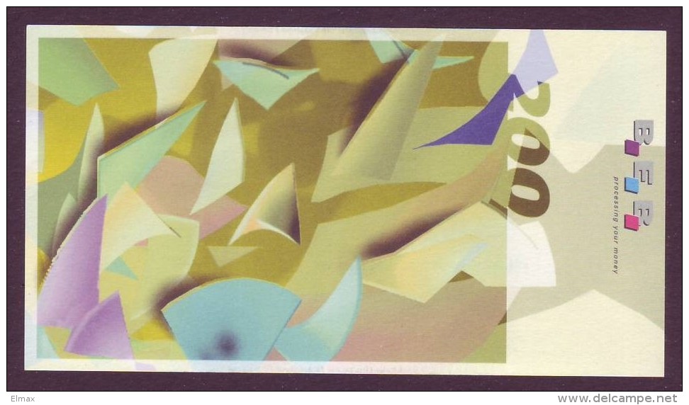 Test Note ,  " BEB",200  Euro,Seria A:05/99  Both Sides UNC, Rare - Other & Unclassified