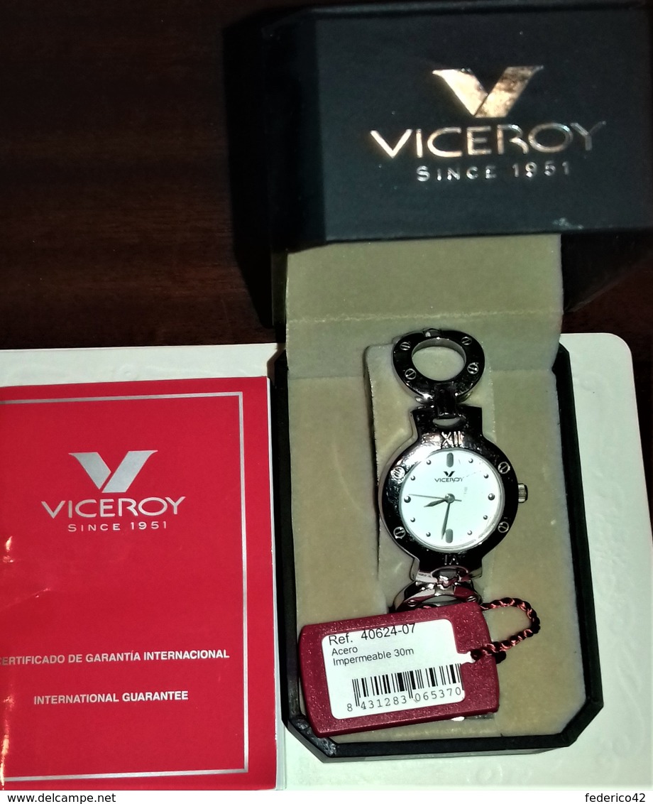 VICEROY SINCE 1951 OROLOGIO ACERO DEL 2011 CON SCATOLA E GARANZIA FUNZIONANTE - Orologi Da Polso