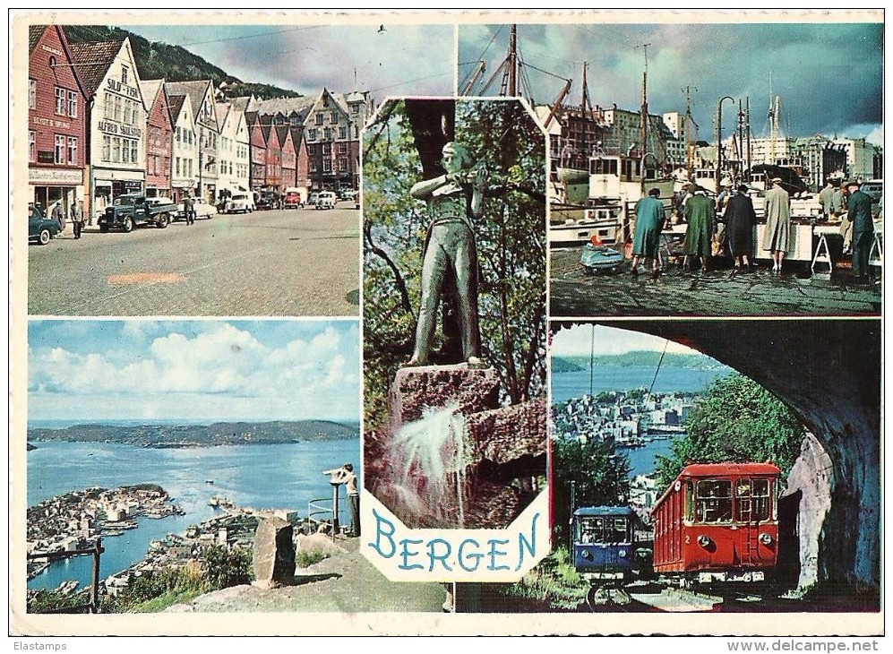 -AK NORGE  1963 BERGEN - Briefe U. Dokumente