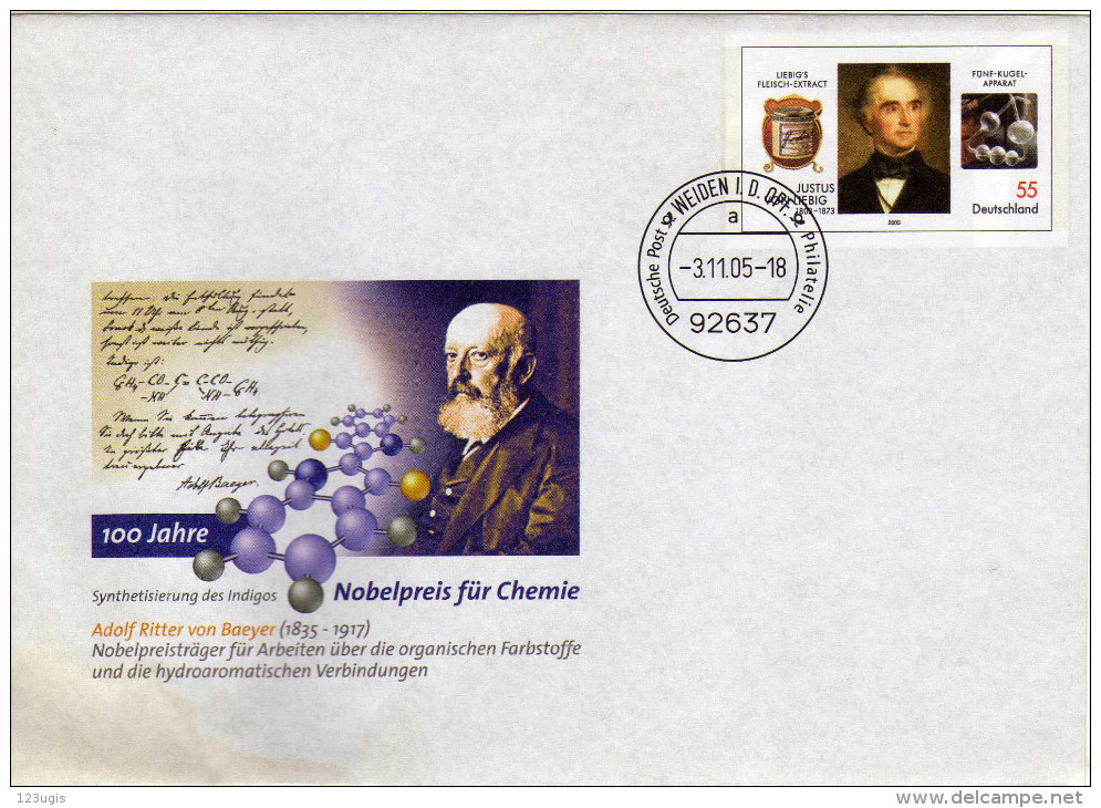 BRD, 2005, Sonderumschlag USo 107, Adolf Ritter Von Bayer, FDC [091016KIV] - Sobres - Usados