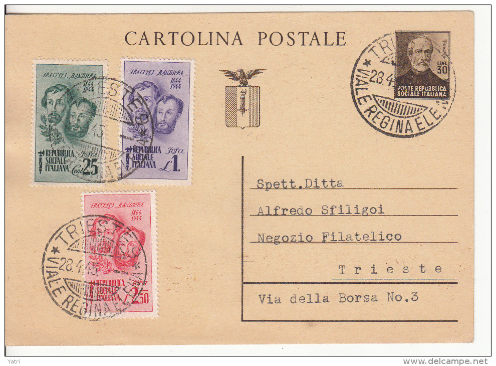 1945 Intero Postale - Stamped Stationery