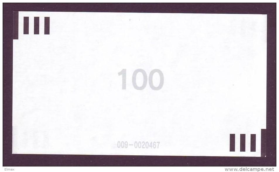 Test Note  " NCR" 100 Euro,Type B, Both Sides ,UNC Extremly Rare - Other & Unclassified