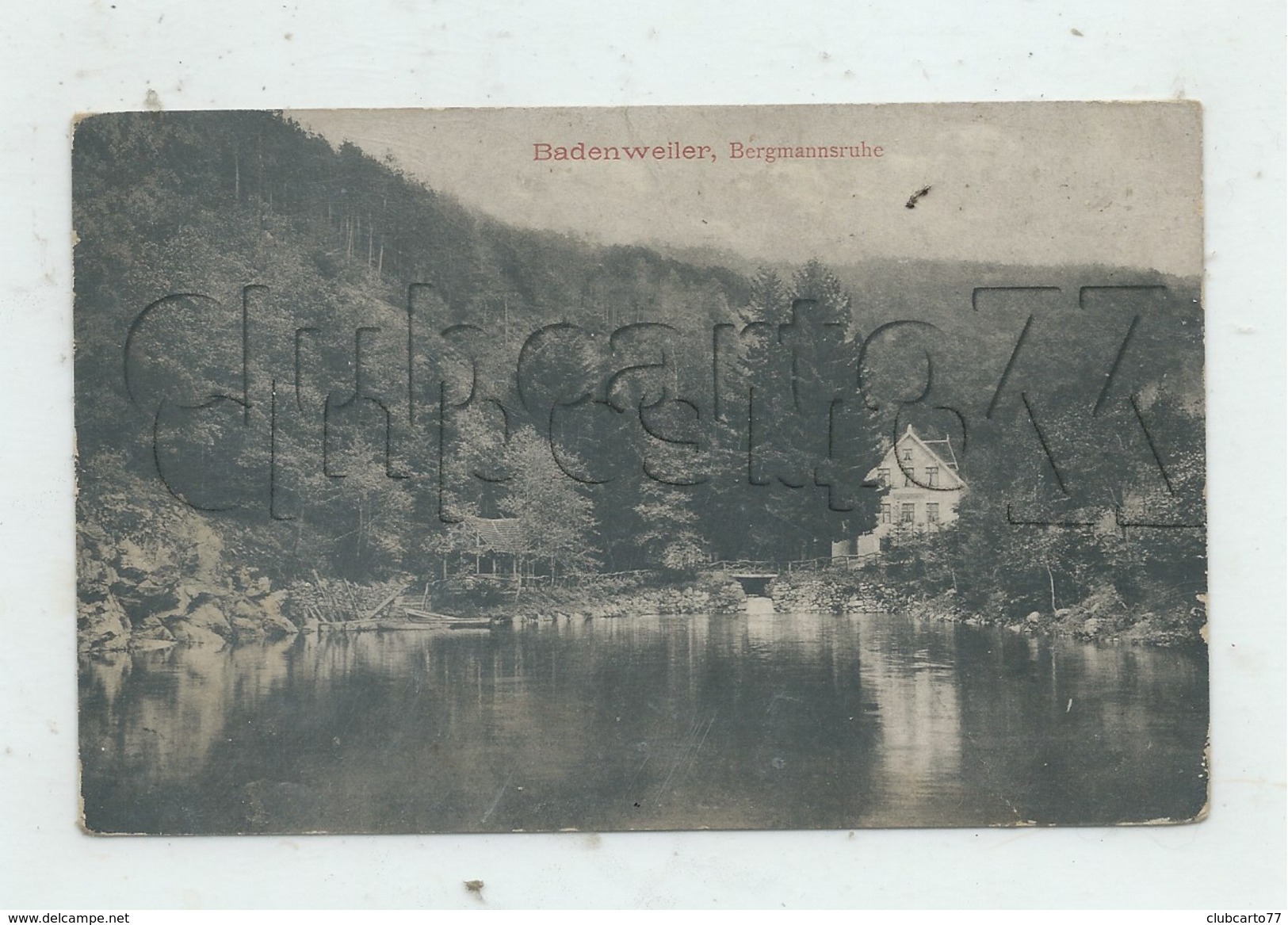 Badenweiler (Allemagne, Bad-Wurtemberg) : Bergmannsruhe Im 1908 PF. - Badenweiler