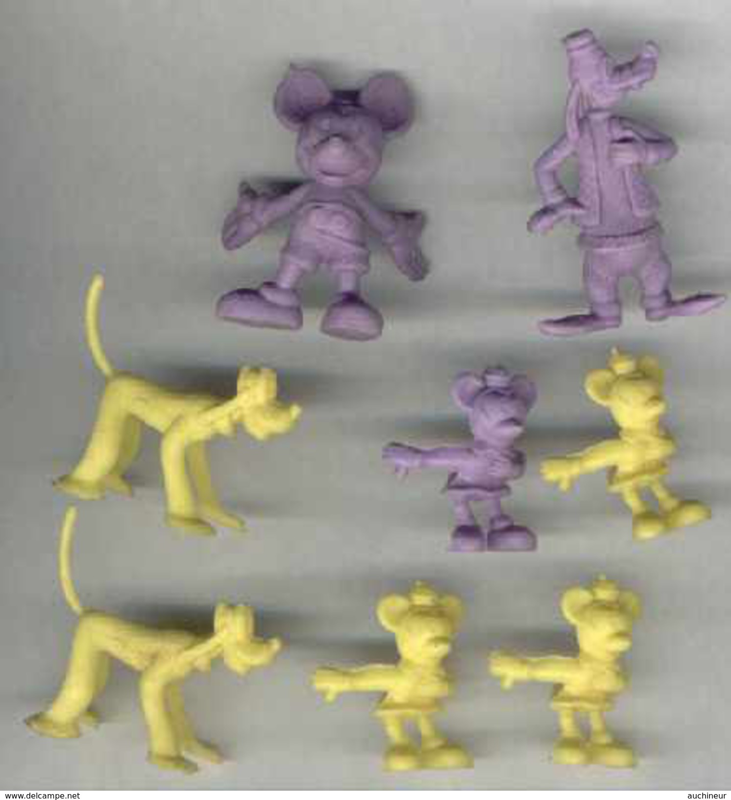 Figurines Mickey Dingo Pluto X 8 - Disney