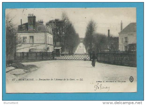 CPA 15 - Chemin De Fer Gare De MORTAGNE - Avenue De La Gare MORTAGNE 61 - Mortagne Au Perche