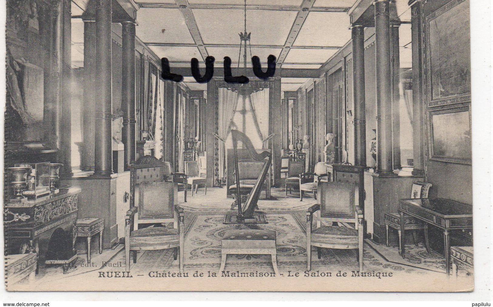 DEPT 92  : Rueil , Chateau De La Malmaison , Harpe Le Salon De Musique - Rueil Malmaison