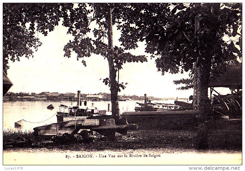 ASIE - COCHINCHINE - VIET NAM - SAÏGON - Une Vue Sur La Rivière De Saïgon - Viêt-Nam