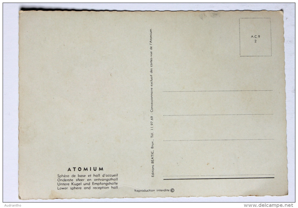 CPSM BRUXELLES ATOMIUM Construit Pour Exposition Universelle 1958 - Monuments