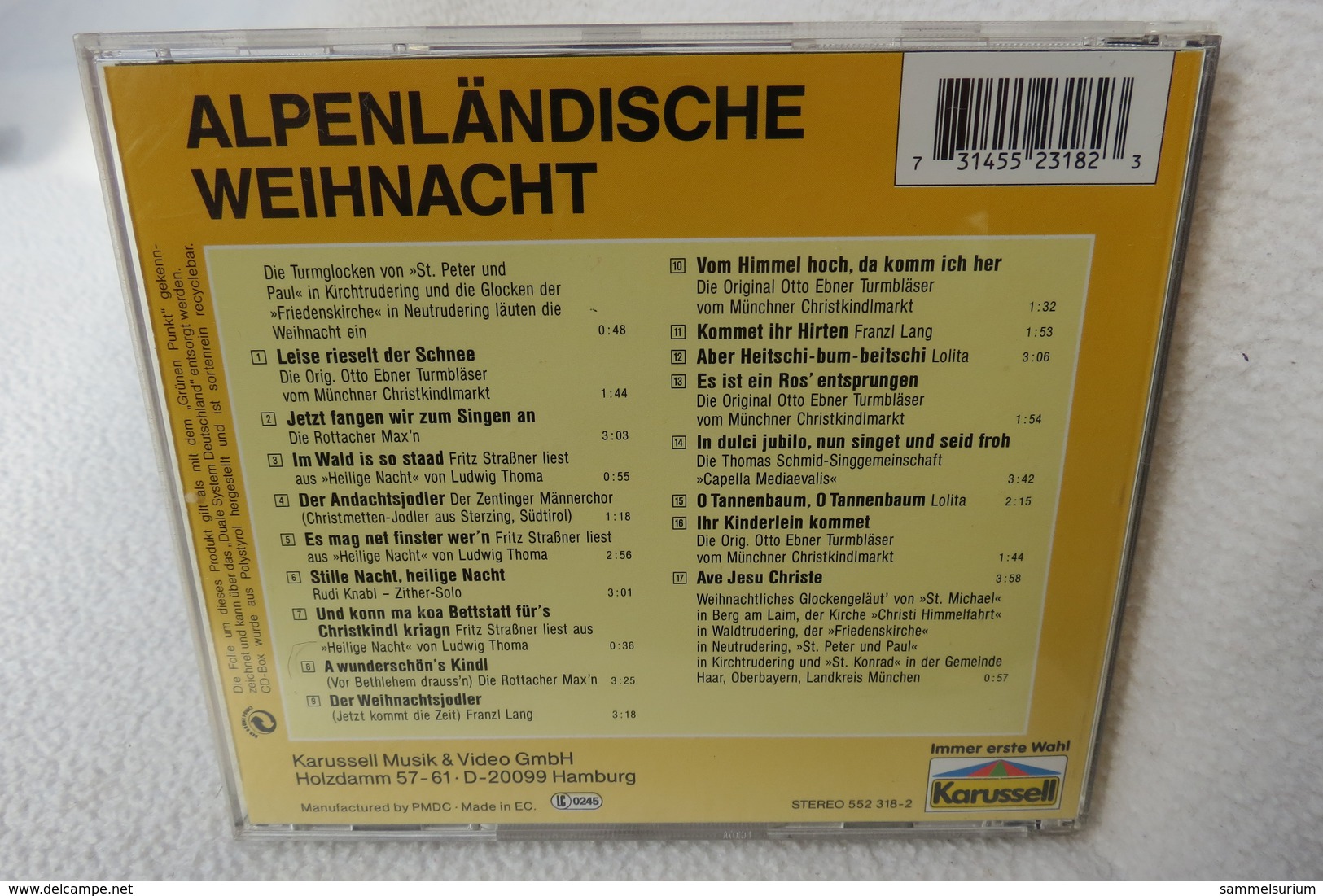 CD "Alpenländische Weihnacht" Div. Interpreten - Christmas Carols