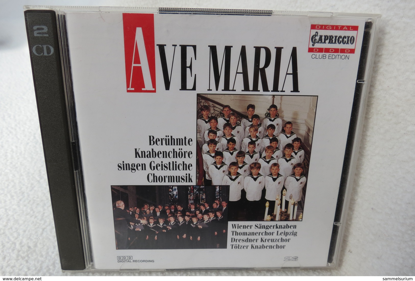 2 CDs "Ave Maria" Berühmte Knabenchöre Singen Geistliche Chormusik - Gospel En Religie