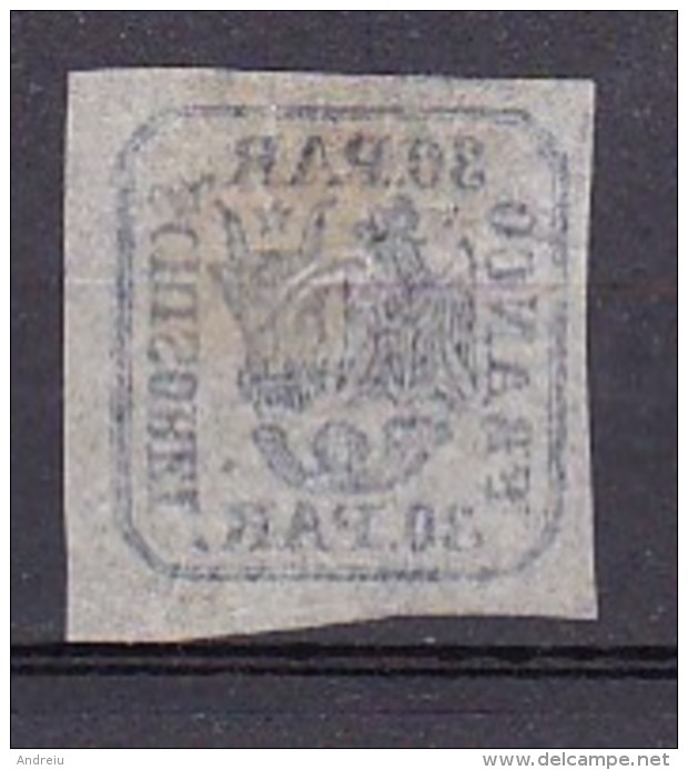 1862 Romania Roumanie Rumanien - 2 Scans 30 Parale Blue Imperf Sc 14 YT 10 Value $ 700 MH As Scans - 1858-1880 Fürstentum Moldau